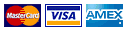 Accepted Credit Cards: MasterCard, Visa, American Express